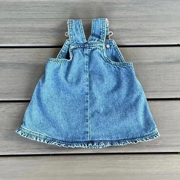 Just One Year by Carter’s Denim Overall Jumper Size 6 Months - Picture 2 of 4